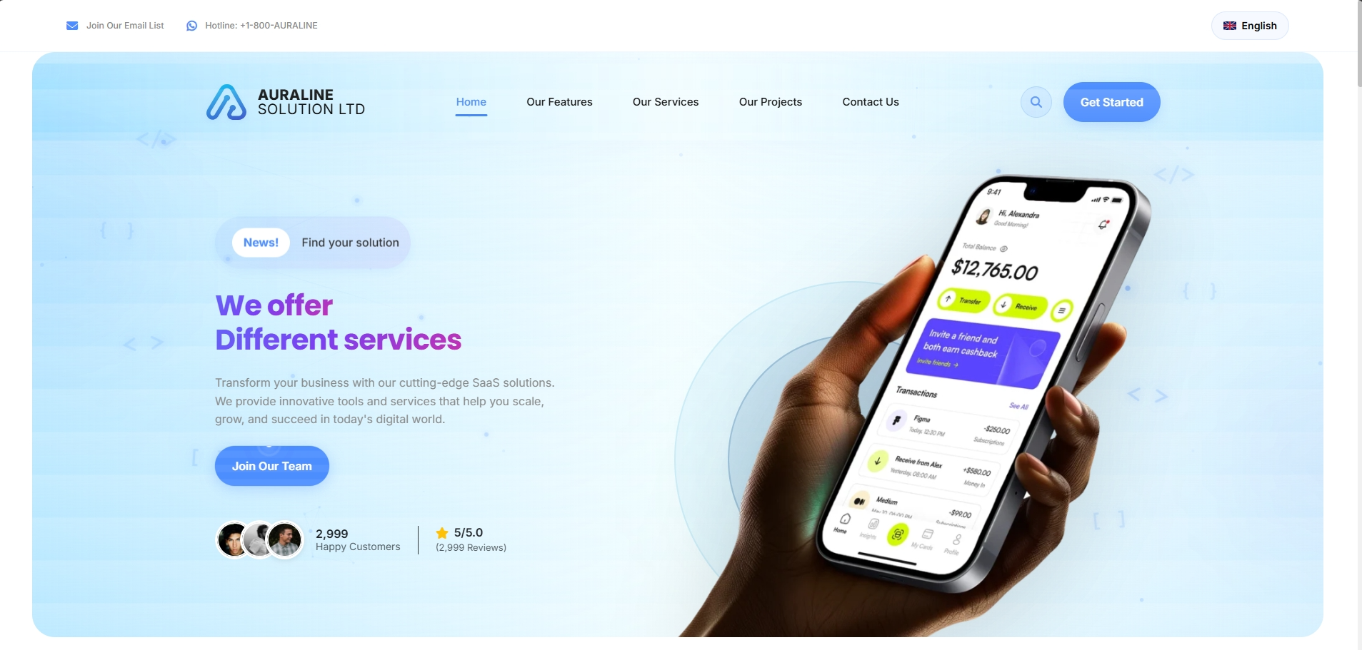 Auraline Website